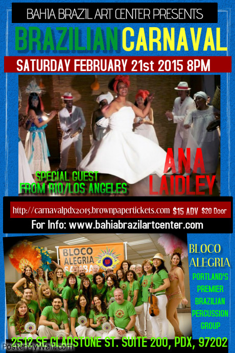 Brazilian Carnival is coming to Portland, Oregon Brazilian Carnival is coming to Portland, Oregon